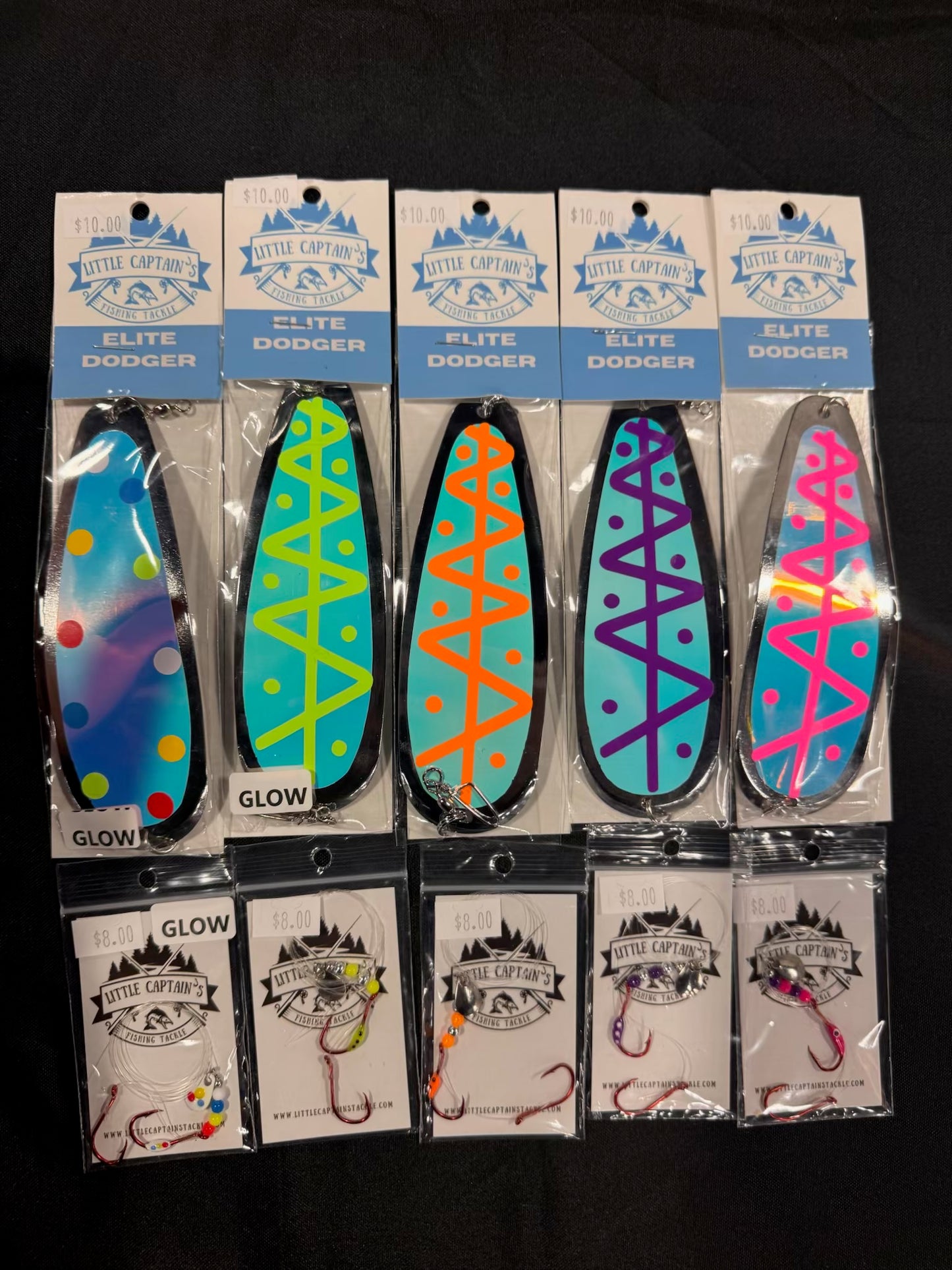 5 Dodger krill bug lure set silver combo kit