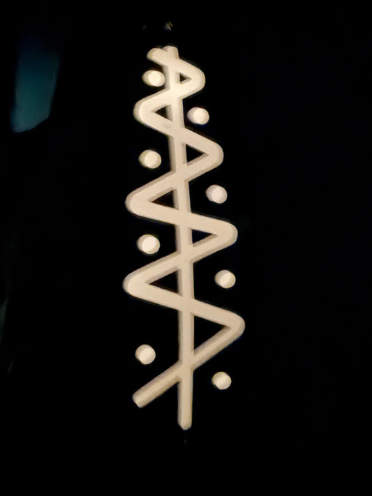 5.5” Gold Pink White glow zig zag Uv Dodger