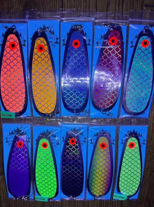 Fisheye Scale 5.5" Dodger 10 Pack Set Uv Glow