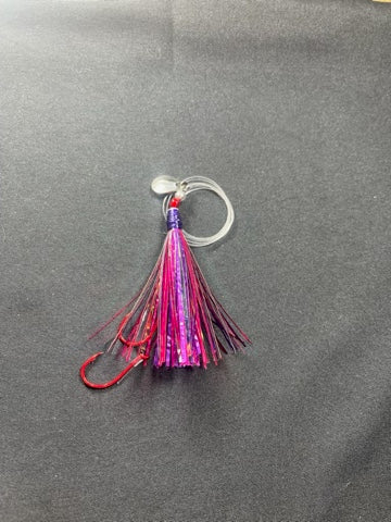 Purple Fly With Silver Blade