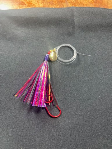 Purple Fly With Gold Blade