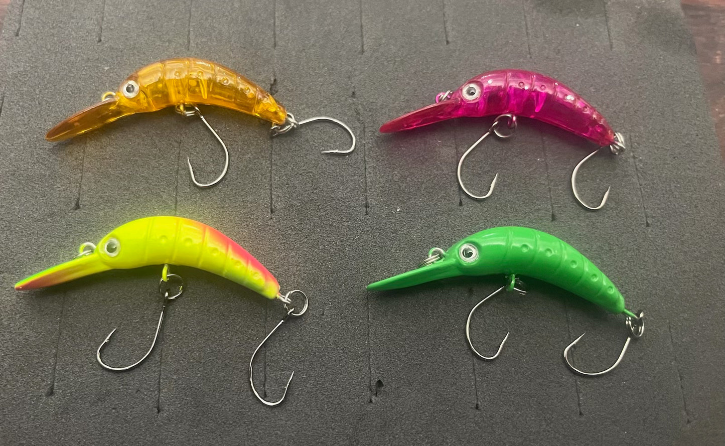 4 Pack Micro Wiggle Plug Set
