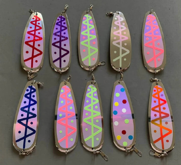dodgers fishing lures 10 Pack Kit 5.5” Dodgers Kokanee & Trout