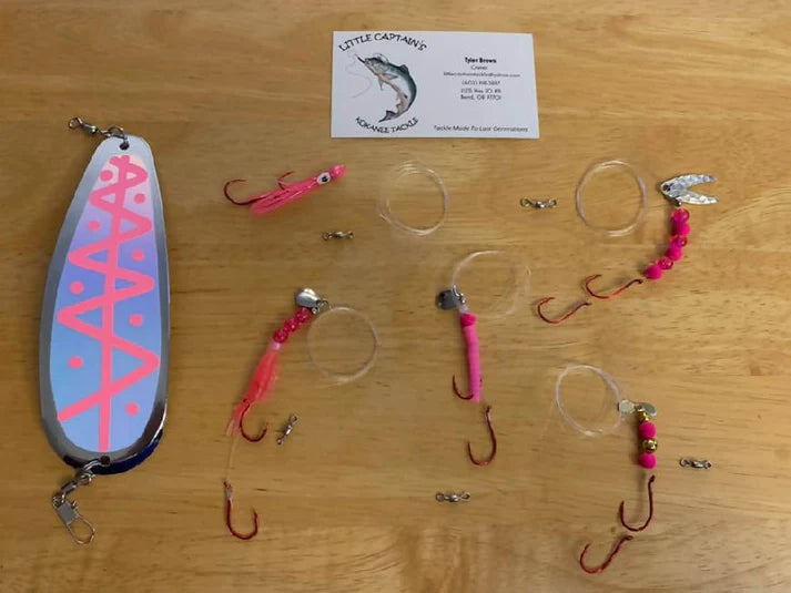 best fishing lures for kokanee Neon Glow Pink Kokanee Kit