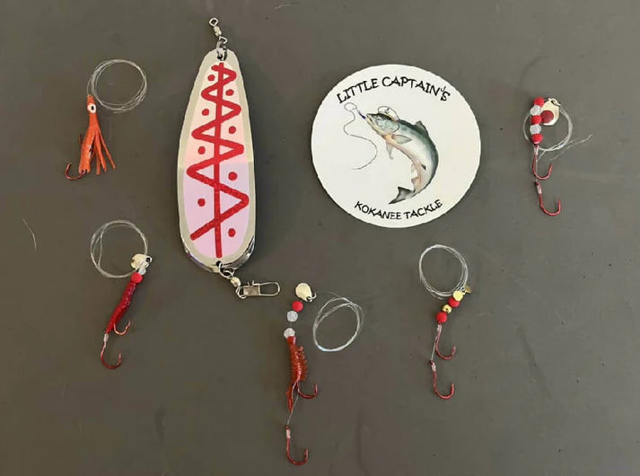 blood red fishing lure Blood Red Kokanee Kit