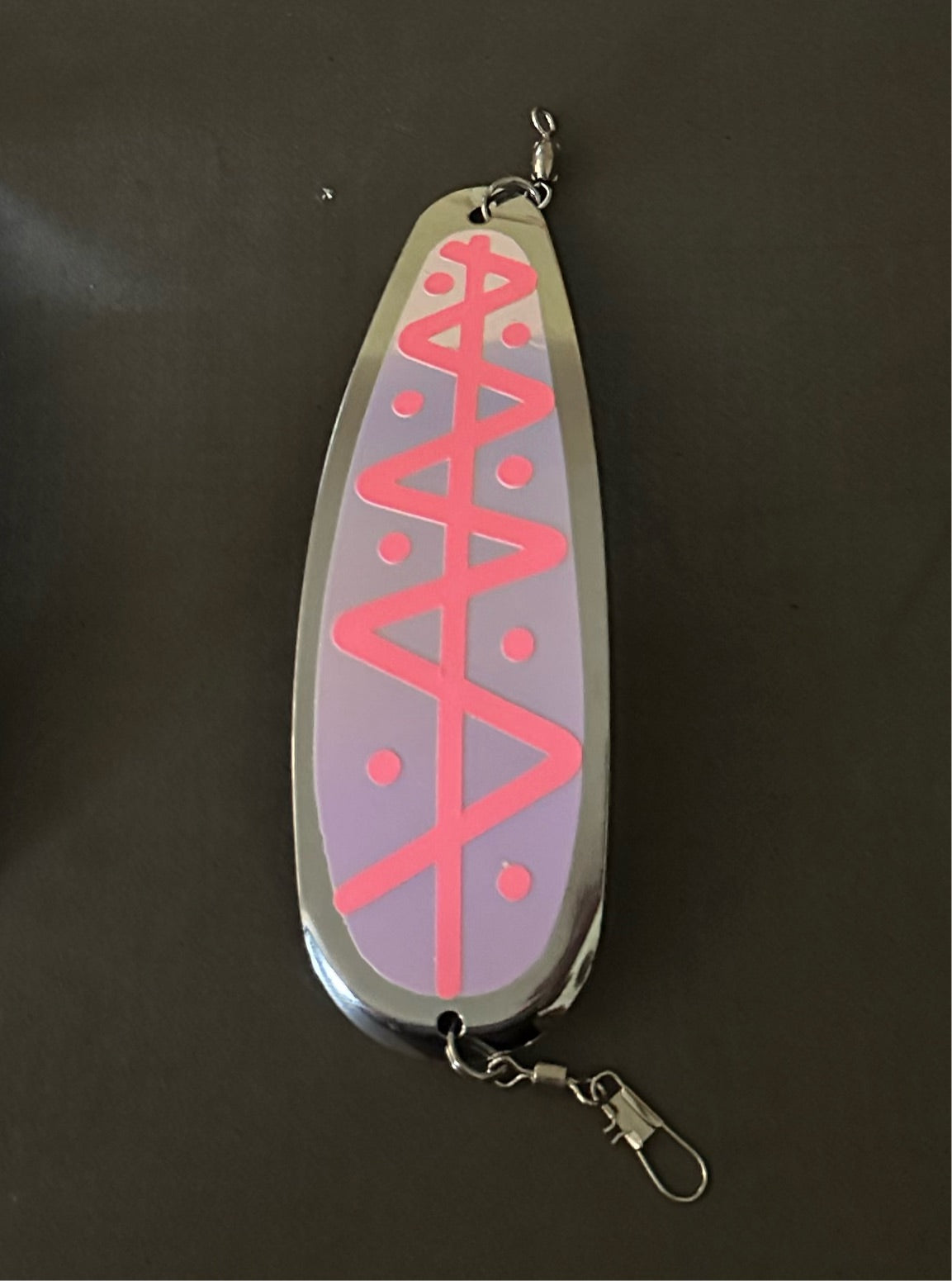 5.5” Moon Jelly Pink Glow Dodger