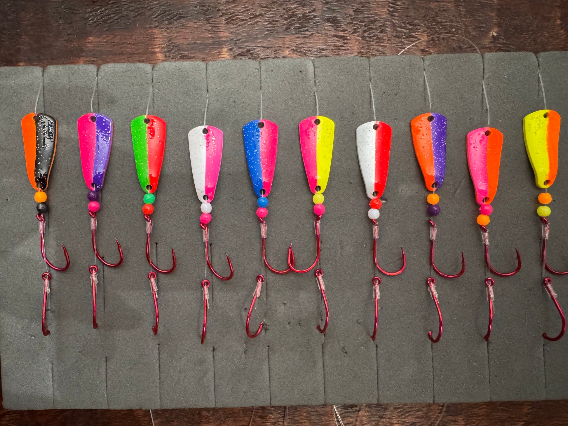 Micro Spoon Fly Pattern 50/50 UV Micro Spoon 10 pack Set – Little Captain's Tackle