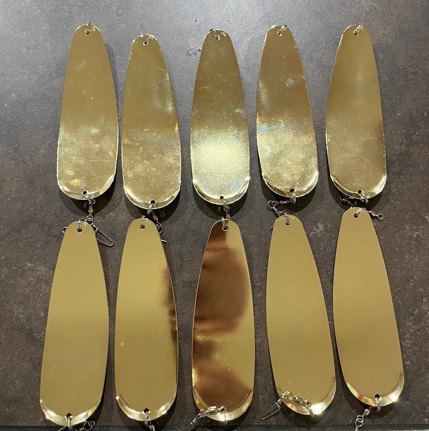 50/50 Fisheye Scale 5.5" Dodger 10 Pack uv glow Gold