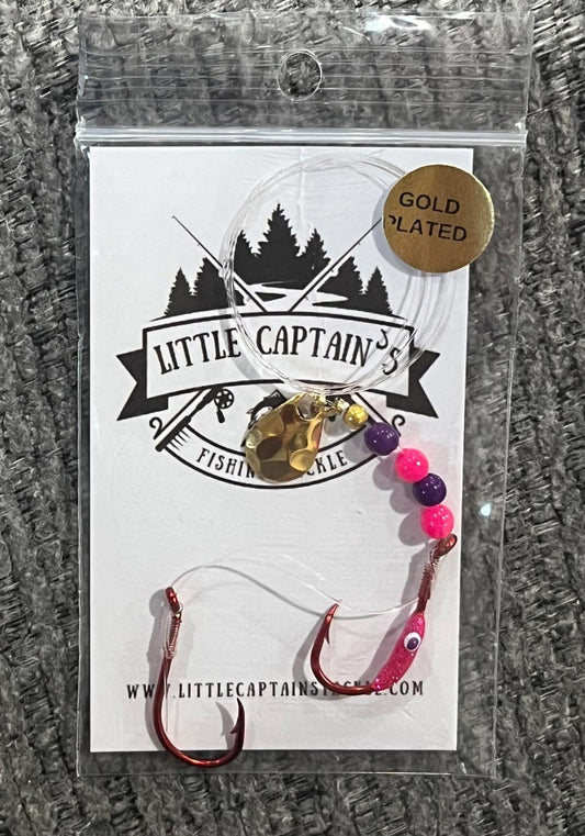 Glitter Pink purple  Krill Bug gold plated blade