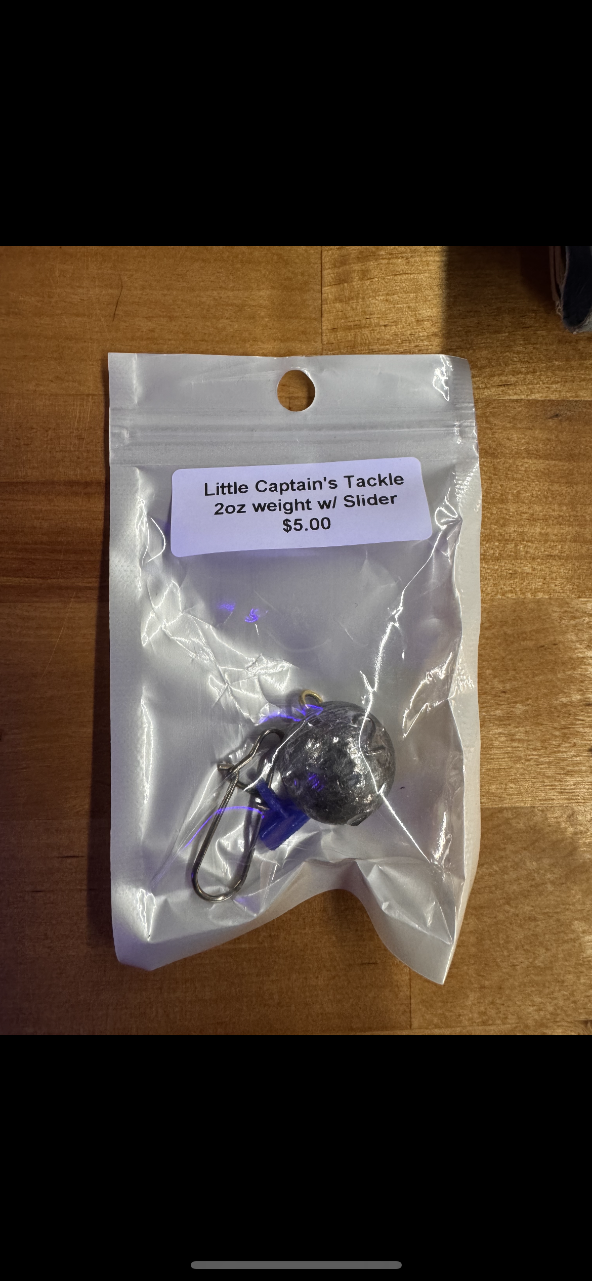 2 oz longline weight with slider