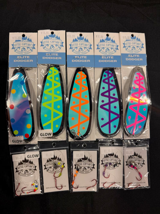 5 Dodger krill bug lure set silver combo kit