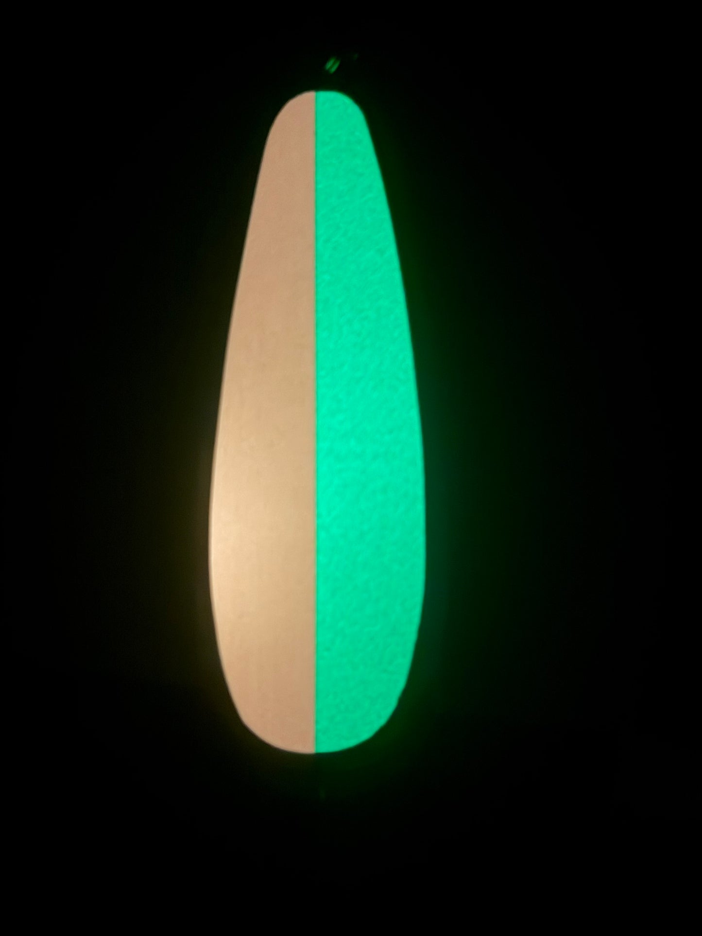 5.5” silver Pink White glow 50/50 Uv Dodger