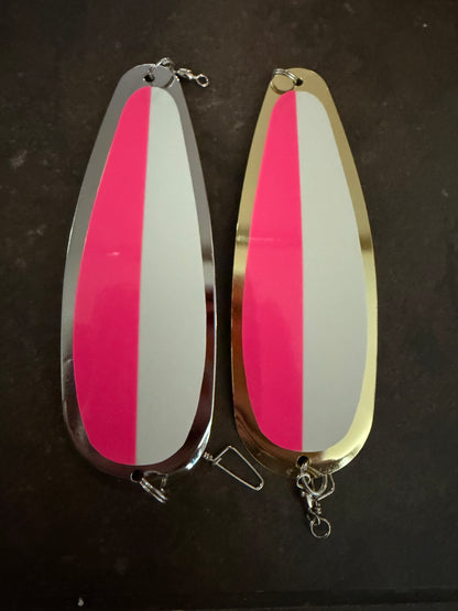 Silver gold combo 5.5” Glow Pink white  Uv Dodger