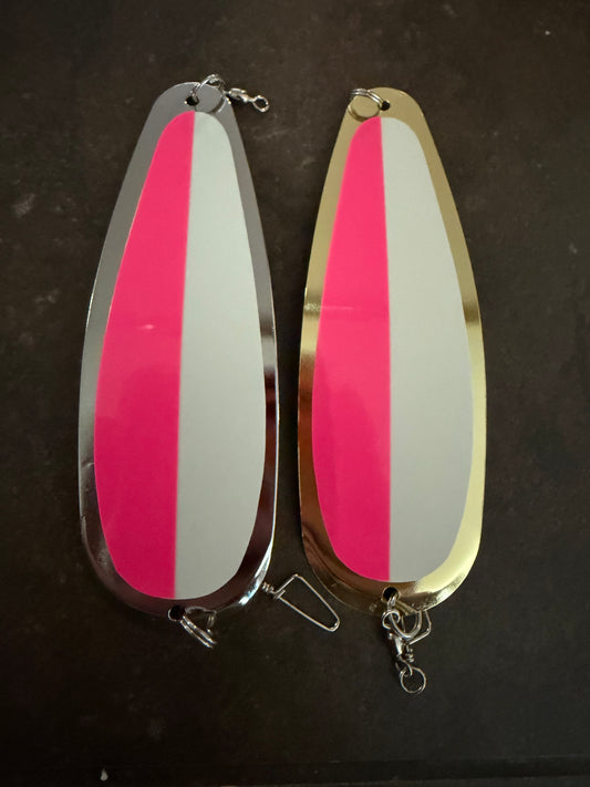Silver gold combo 5.5” Glow Pink white  Uv Dodger