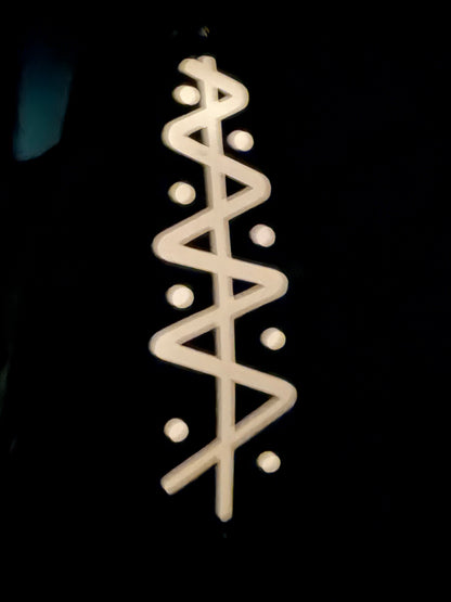 5.5” Gold Pink White glow zig zag Uv Dodger