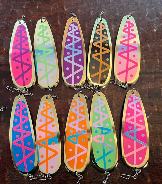 Gold Plated 5.5" Dodger 10 Pack Set Uv Glow in the dark