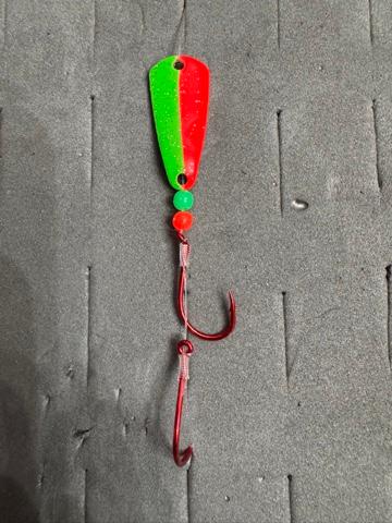 50/50 Watermelon Silver Flake UV Micro Spoon