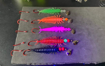 5 Pack 2” hellgrammites GLOW